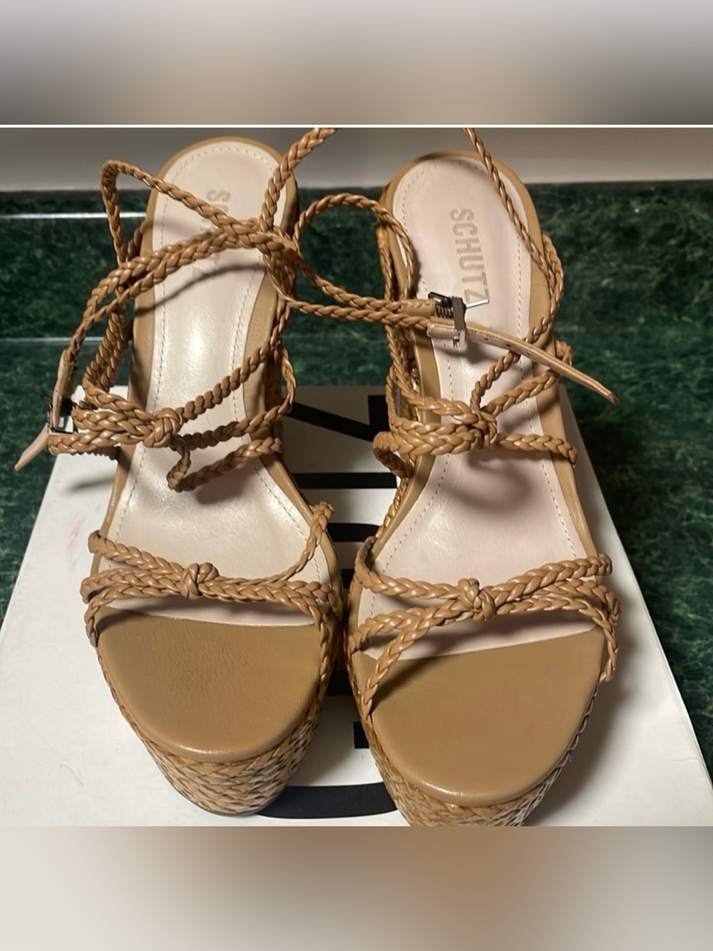 SCHUTZ Women Wedge Heel Sandals 8.5 - Picture 6 of 6